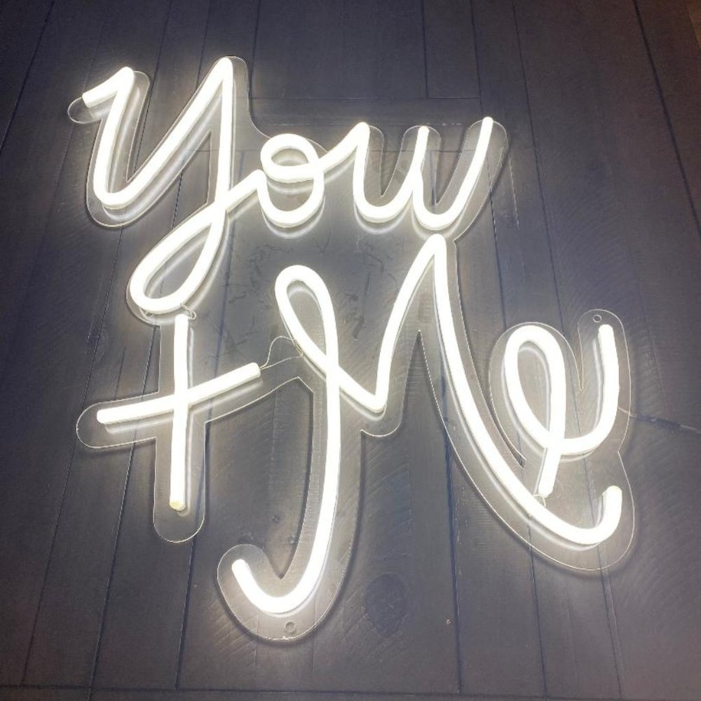 You + Me LED Sign - Picture 5 of 5